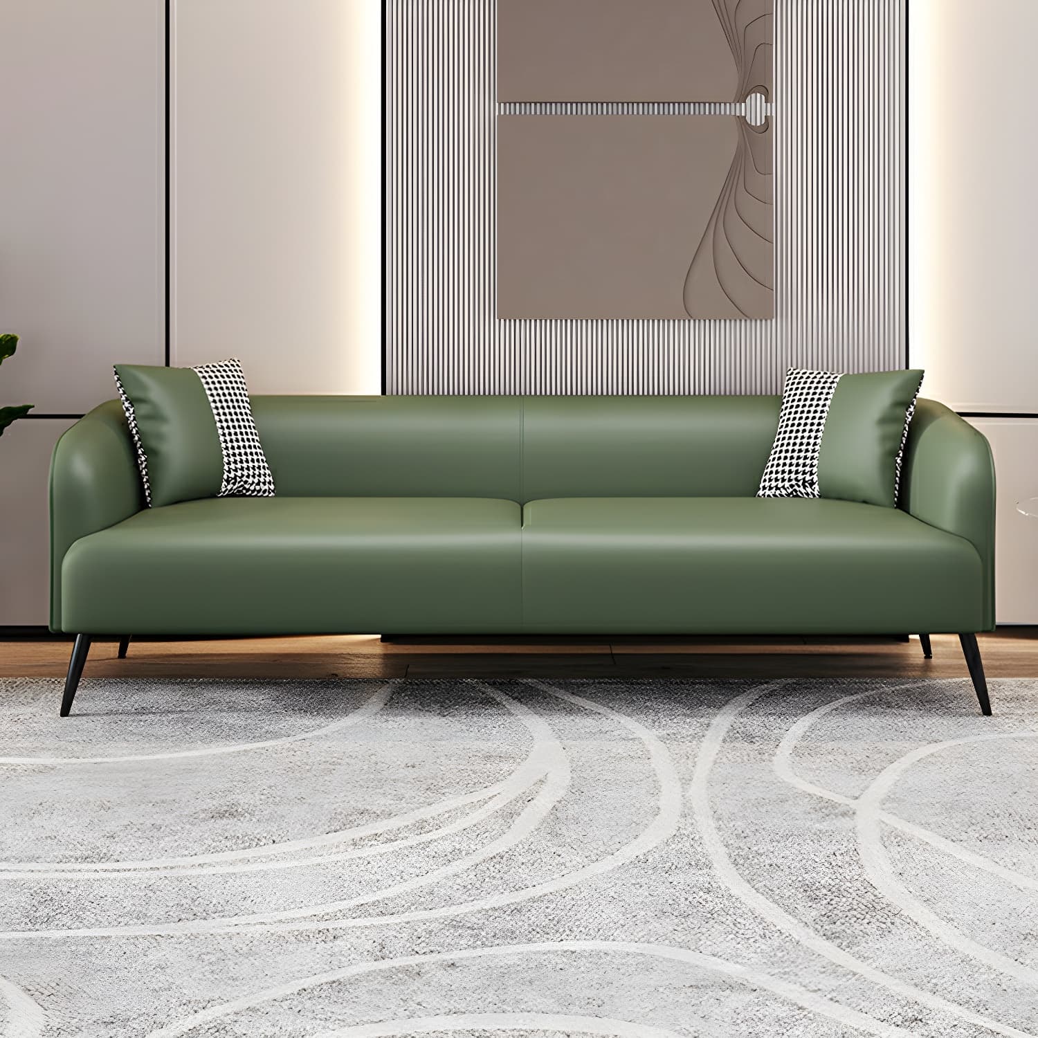 3-Seater Modern 69" L Standard Sofa with Tight Back for Living Room thumbnail 12