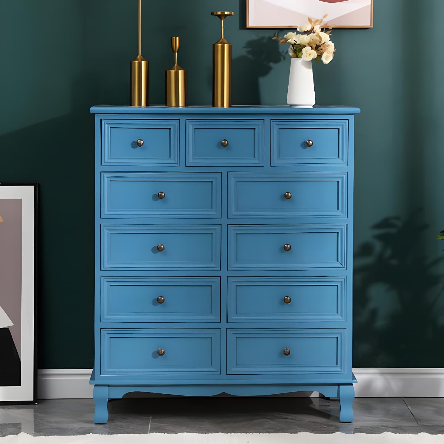 13.65/13.45 Inch Width Storage Chest American Traditional Storage Chest Dresser - image 16
