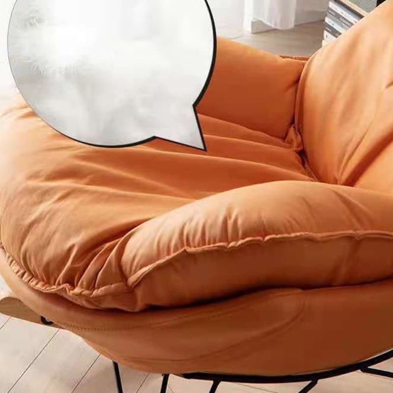 Stylish and Comfy Modern Rocking Chair with Natural Wood Legs and Slipcover thumbnail 12