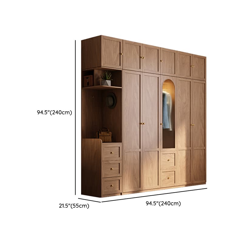 Trendy Unfinished Color Engineered Wood Unattached Armoire Cabinet thumbnail 29