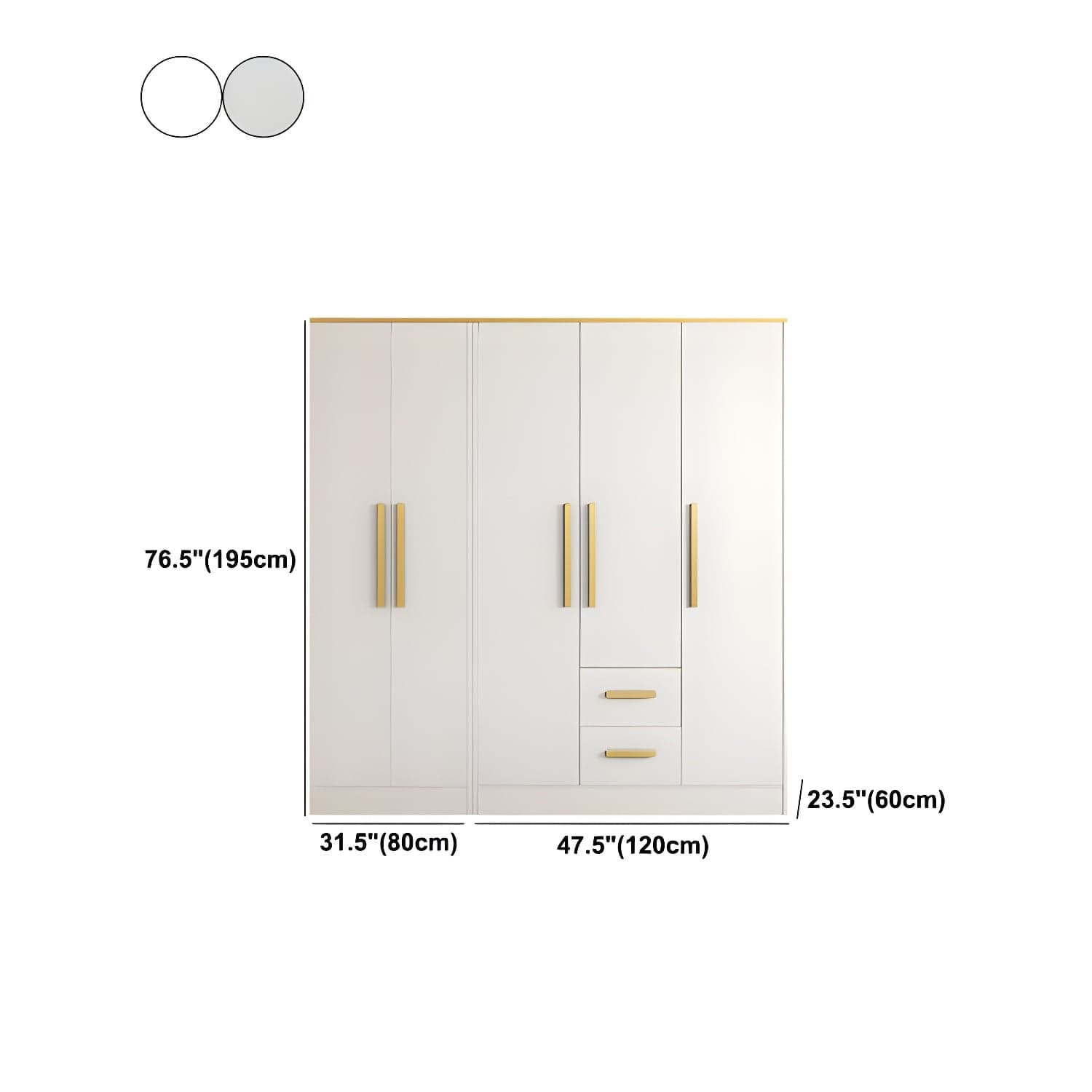 Contemporary Style Wardrobe Wooden Wardrobe Closet with Drawer thumbnail 21