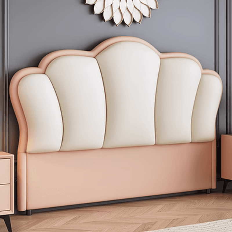 Modish No Distressing Timber Panel Headboard for King/Queen/Full Bed with Sponge Upholstery, Free-standing Installation, and Standard Height thumbnail 6