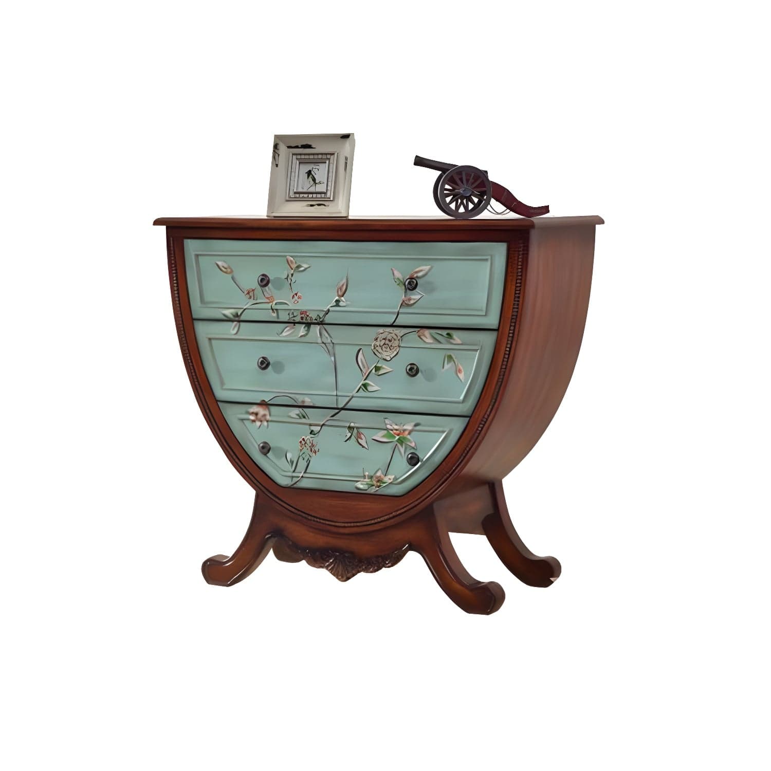 Rustic Wood Chest Vertical Chest with Drawers for Living Room thumbnail 6