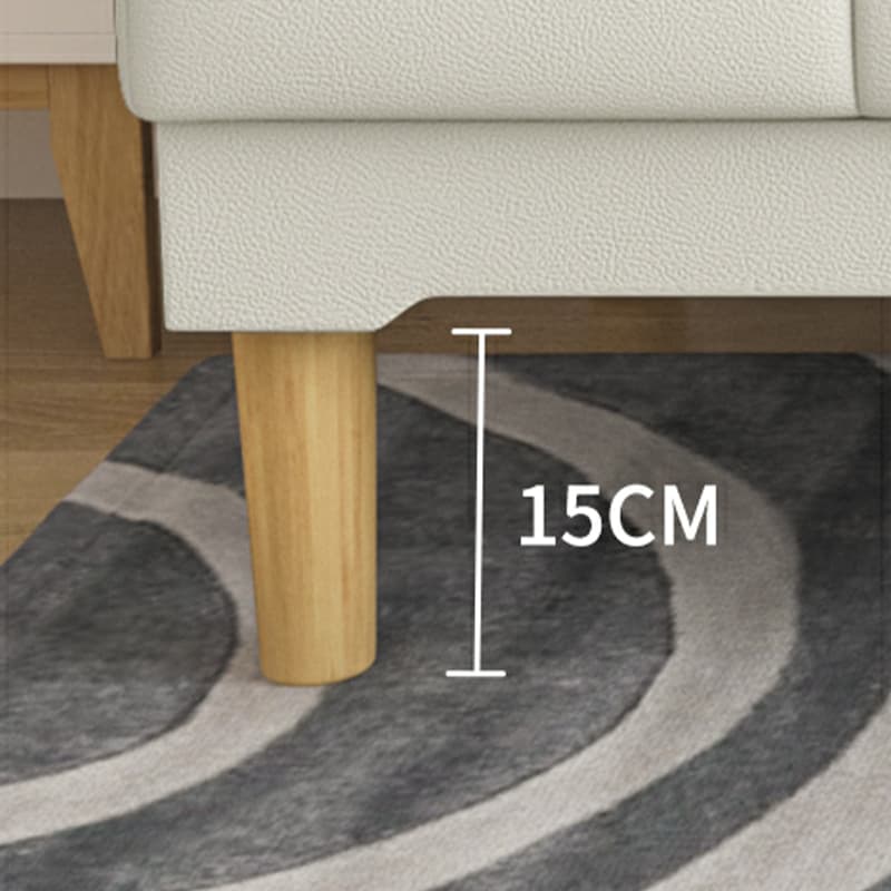 Scandinavian Armless Sleeper Sofa, Light Wood, Foam Filling, Includes Pillows thumbnail 22