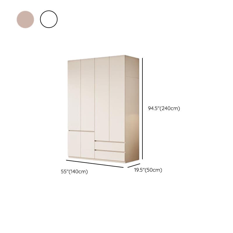 Modish Manufactured Wood Independent Armoire Cabinet with Soft Close Drawer, Soft Close Door, Interior Shelves, and Clothing Rod thumbnail 13