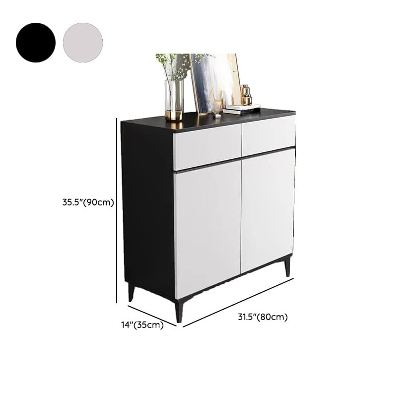 Versatile Sideboard with 2/3 Drawers, Closet Cabinet, Standard/Narrow/Wide Sizes, 3/Two Internal Shelves, Drawer Storage, Manufactured Wood/Stone Countertop, and 4/2/3 Doors thumbnail 18