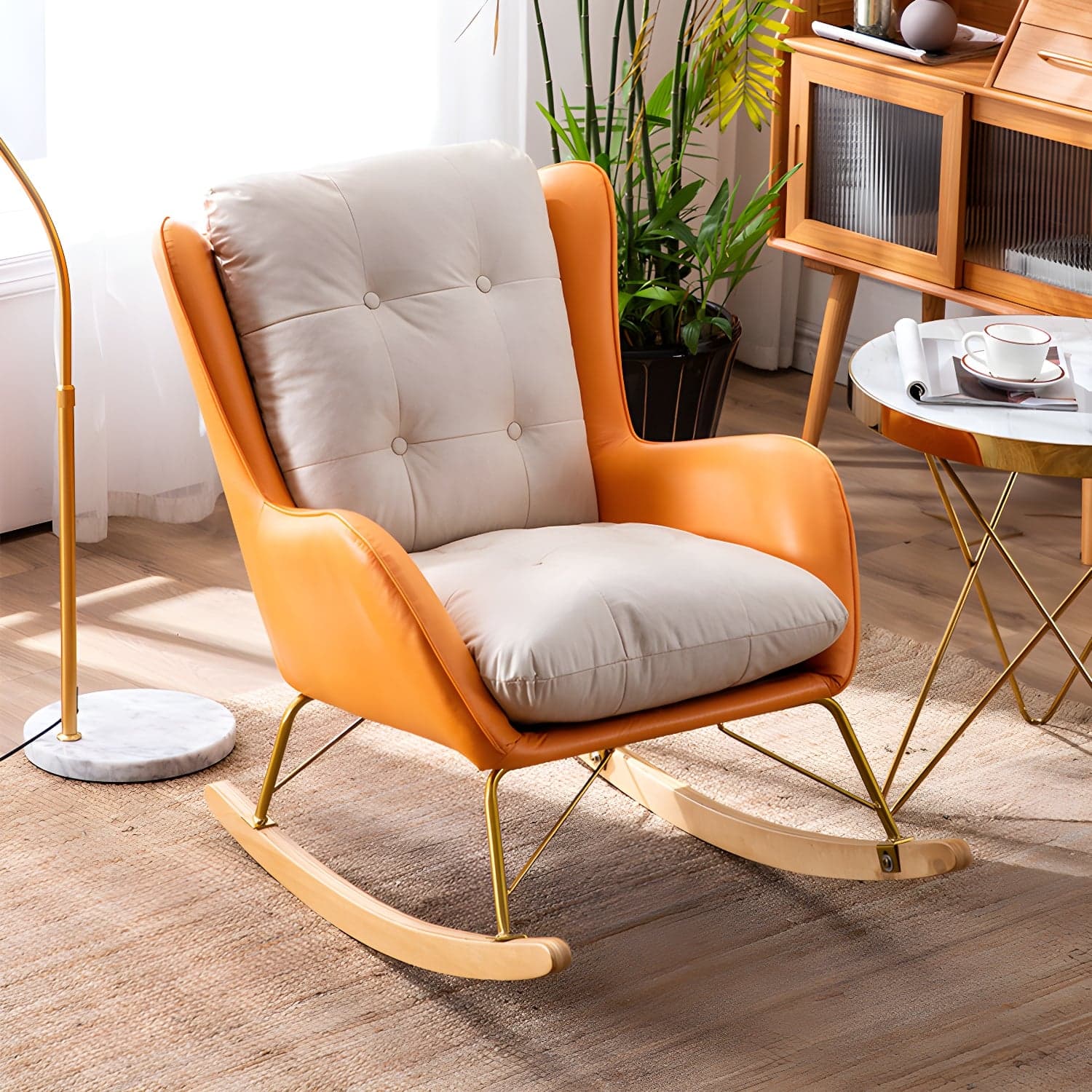 Modern Style Lounge Leisure Rocking Chair Home Lazy Sofa Chair thumbnail 11