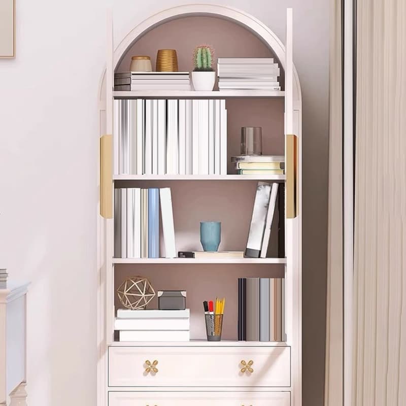 Self-supporting Grey /Azure/Peony Natural Wood Accent Cabinet with Squared Leg Drawing Room thumbnail 8
