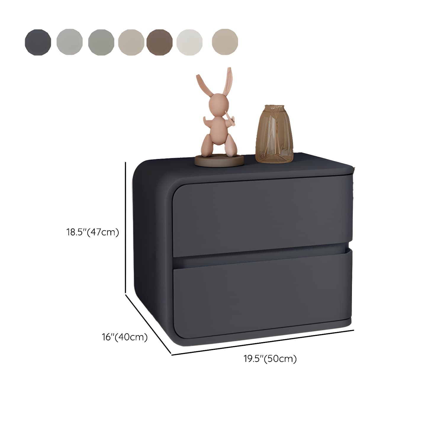 Scandinavian Pine Accent Table Nightstand Drawers Included with Legs thumbnail 19