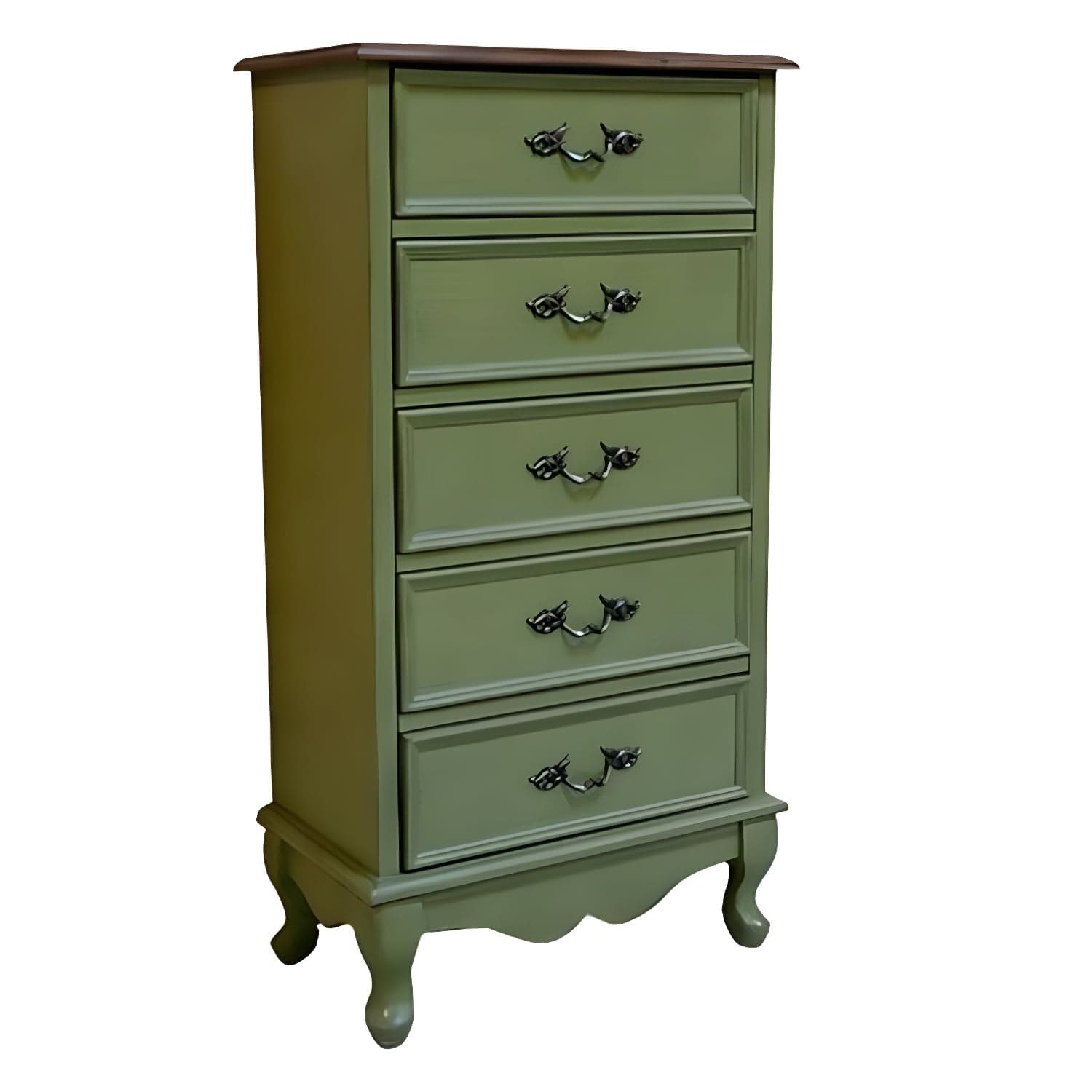 Bedroom Storage Chest Wooden Nautical Vertical Chest with Drawers thumbnail 5