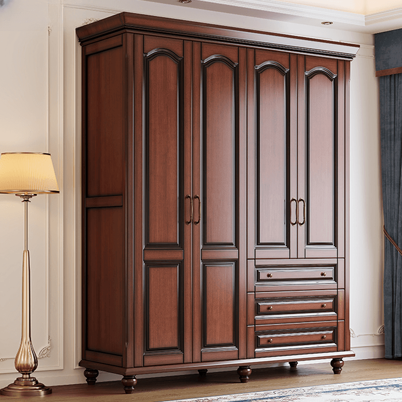 Standalone Wood Armoire Cabinet with Hinged Soft Close Door, Soft Close Drawer & Interior Shelves thumbnail 8