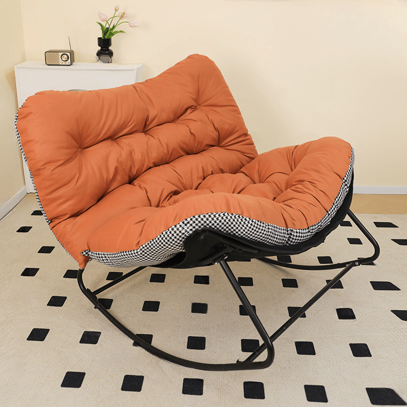 2 Person Rocking Chair Couch with Rear Back and Stationary thumbnail 8