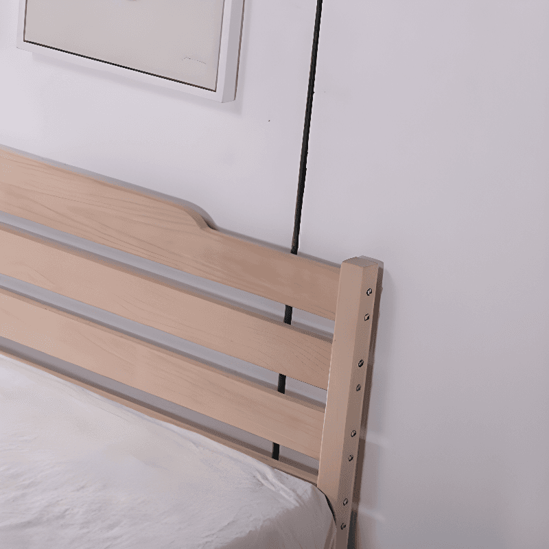 Scandinavian No Distressing Standard（36-55“） King(76"W x 80"L)/Queen(60"W x 80"L)/Full(54"W x 75"L) Beech Wood Panel/Slat Headboard, Solid Wood thumbnail 6