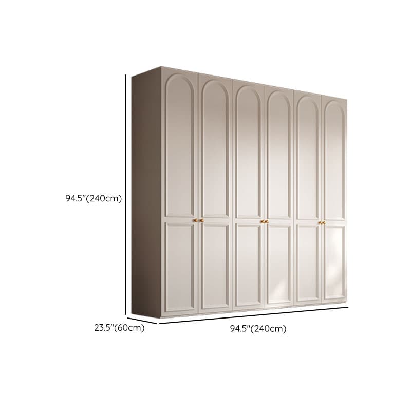 Chalk Modern Wooden Standalone Almirah with Soft Close Drawer, Soft Close Door, and Interior Shelves thumbnail 20