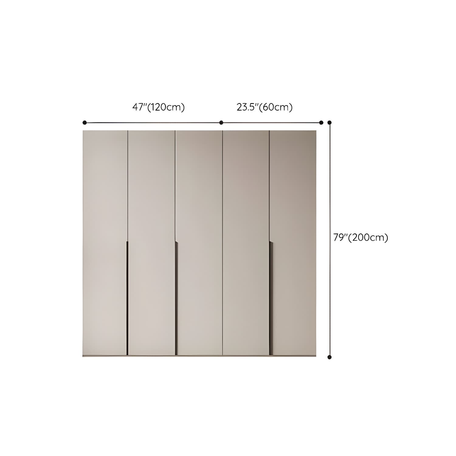 Modern Grey Wood Armoire with Solid Construction and Limited Warranty thumbnail 22