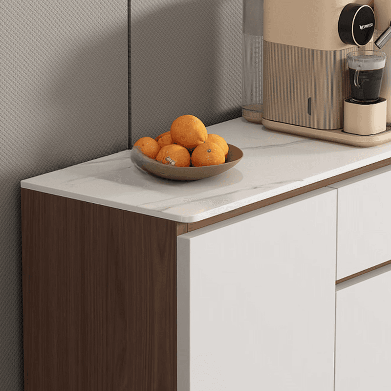 Modish Sideboard with 2 Drawers, 1 Shelf, Larder Storage, Sintered Stone Countertop, and 2/3 Doors thumbnail 7