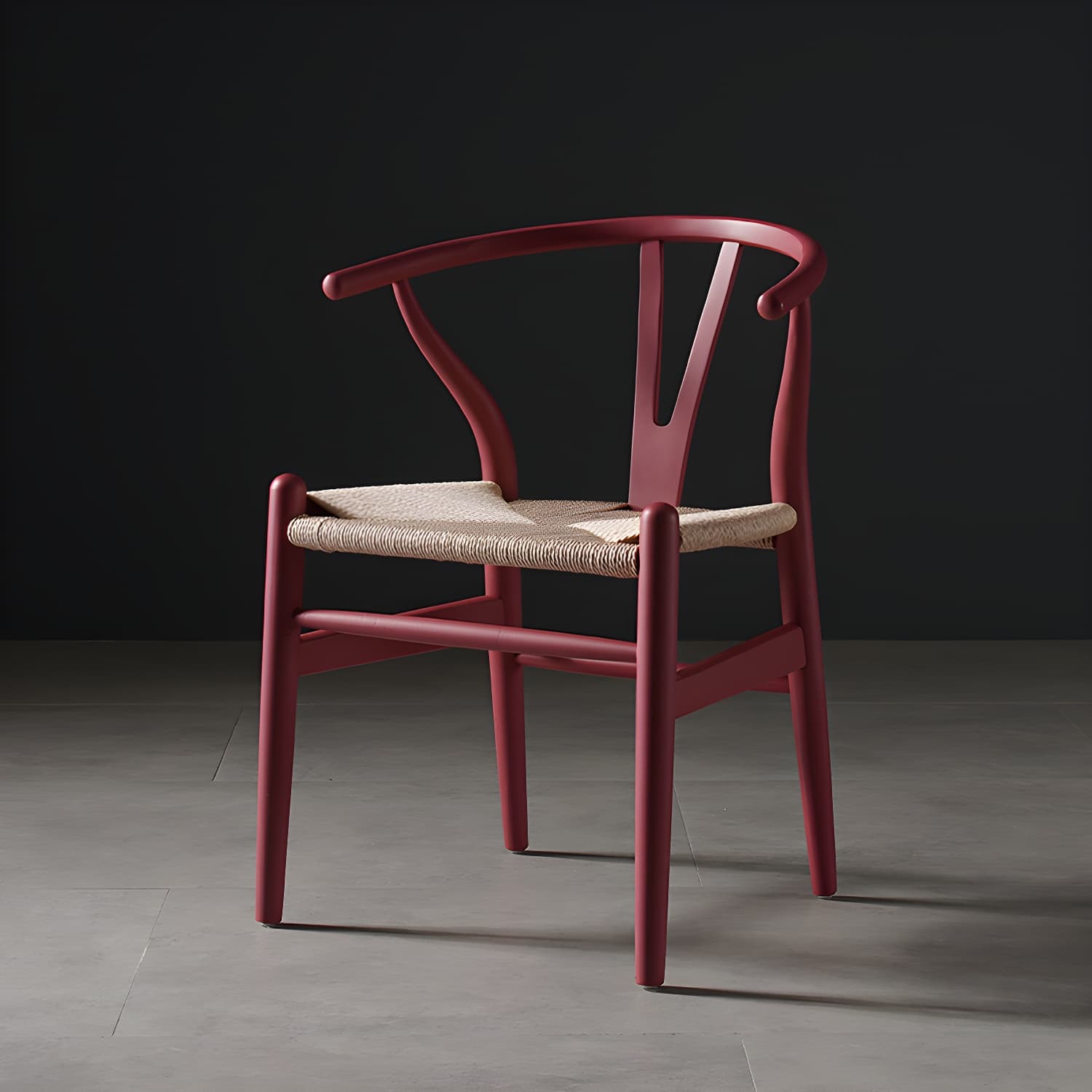 Scandinavian Style Wood Dining Chair Dining Room Wishbone Chair with Arm thumbnail 6