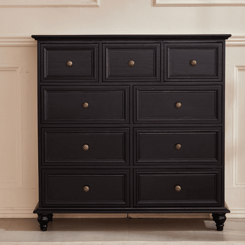 Casual Raw Wood Console Dresser/Semainier with 5/7/9 Drawers in Horizontal/Vertical Orientation thumbnail 5