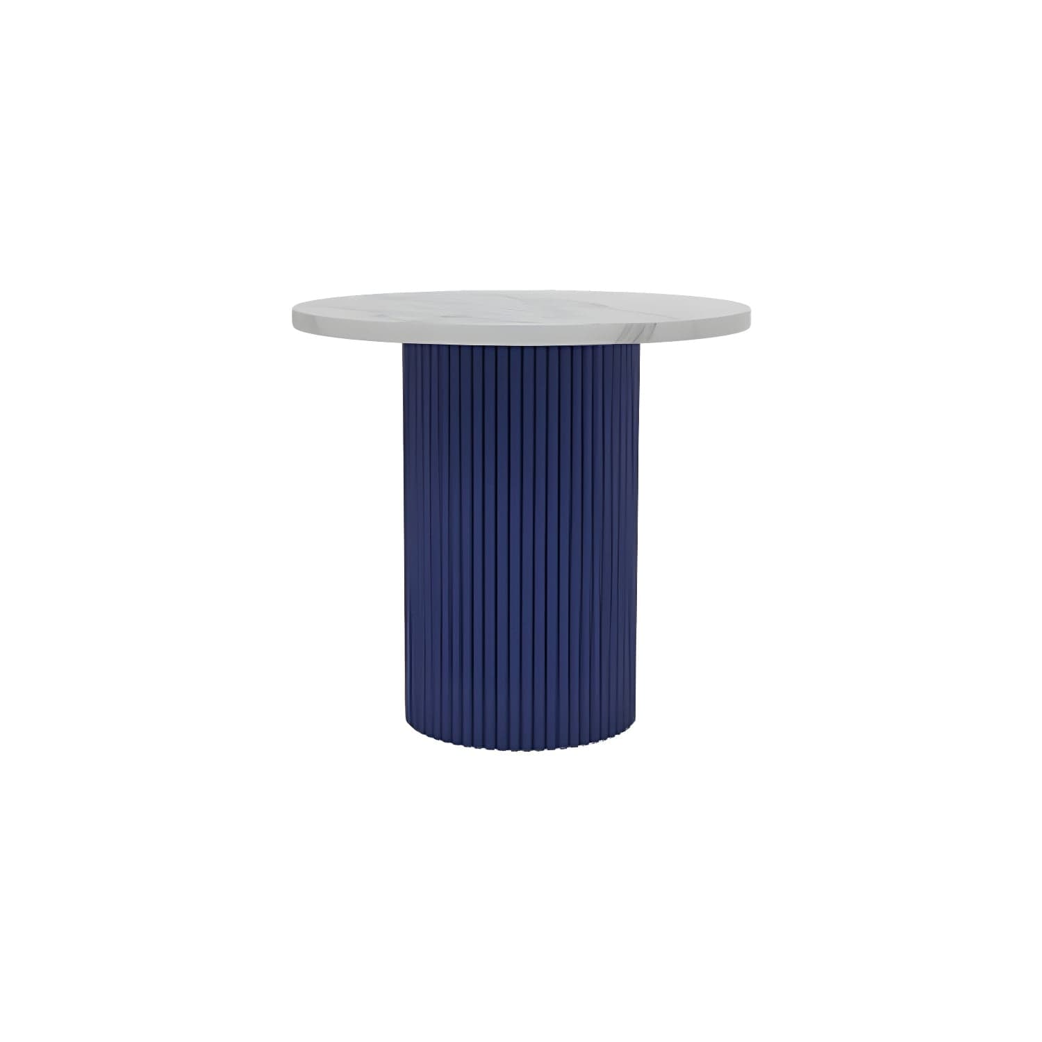 Glam Pedestal Coffee Table Wood Round Cocktail Table for Living Room thumbnail 2