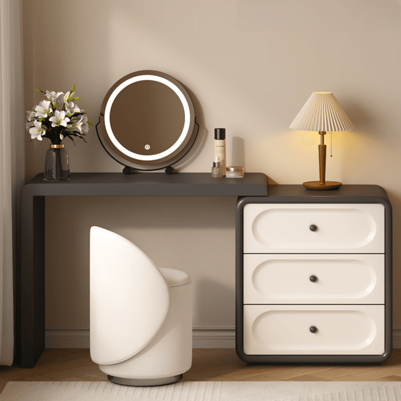 Midnight Black Scalable Makeup Vanity for Sleeping Room with Push-Pull Feature thumbnail 2