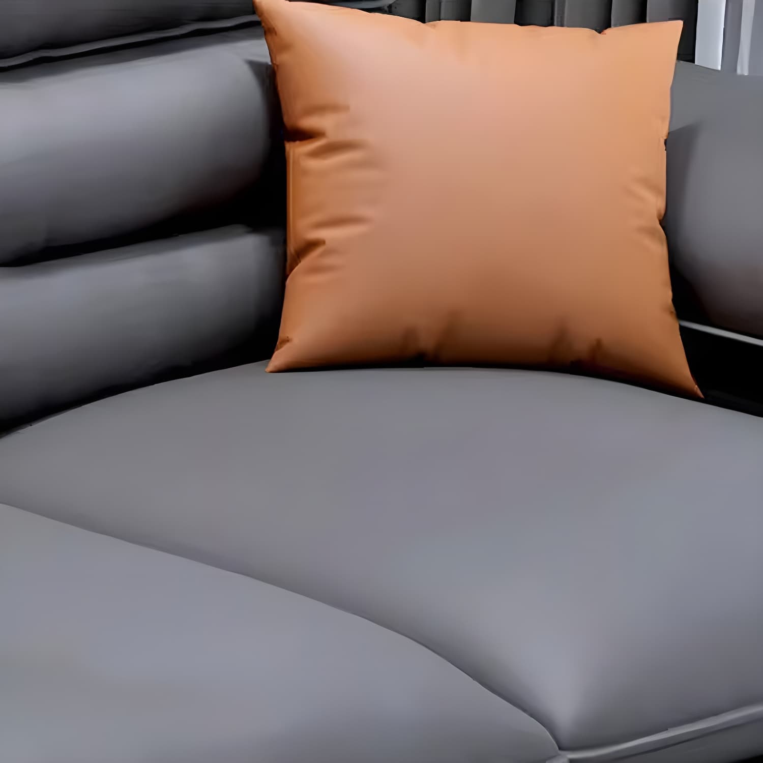 Modern L-Shape Sofa Chaise in Tech Cloth with Stationary Design and 3 Piece Set thumbnail 18