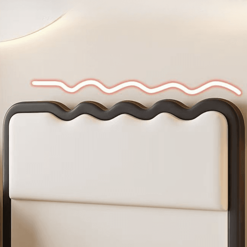 Modish Style Panel Headboard with No Distressing in Timber for King/Queen/Full Bed, Featuring Sponge Upholstery Fill, Free-standing Installation, and Standard Height thumbnail 10