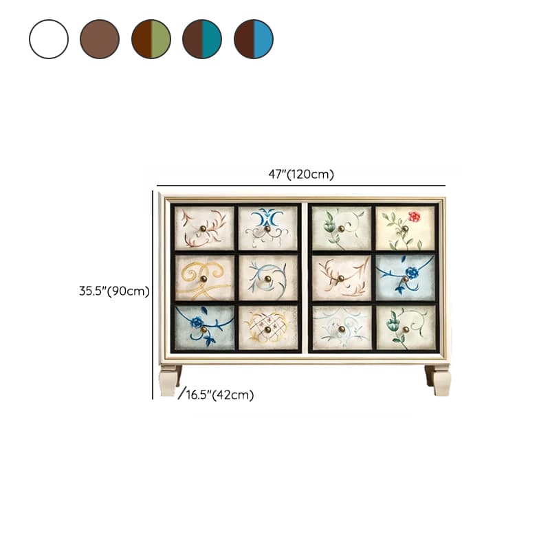 Modern Simple Style 3 Tiers/5 Tiers/4 Tiers Bachelor Chest/Console Dresser/Semainier in Solid+Manufactured Wood, Dyed Finish thumbnail 20