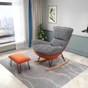 Upholstery Color Orange Houndstooth