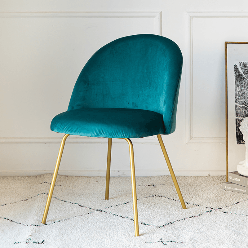 Unwavering Textile Upholstered Side Chair with Solid Back and Foot Pads for Dining Room in a Lavish Style thumbnail 19