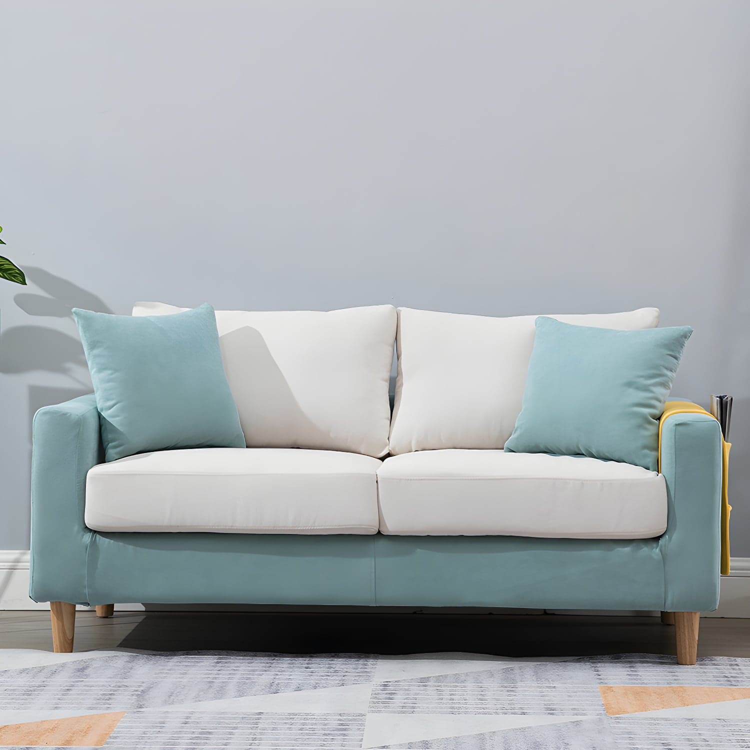 Beige Modern Farmhouse Cushions Standard Sofa 21.65"High Square Arm Sofa thumbnail 24