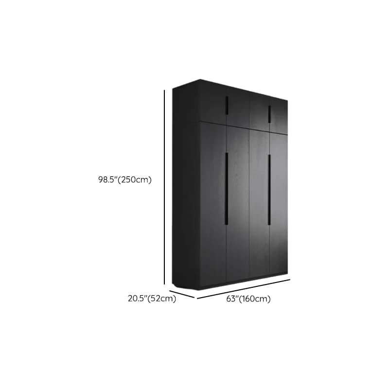 Ink Trendy Timber Wardrobe Armoire with Soft Close Drawer and Door, Interior Shelves, Clothing Rod thumbnail 28
