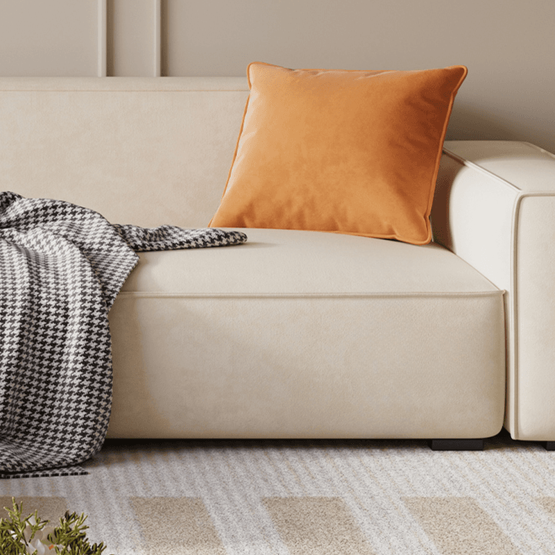 Trendy L-Shape Tear Resistant Sofa Chaise for 3-seater with Square Arm and 1 Chaise thumbnail 8