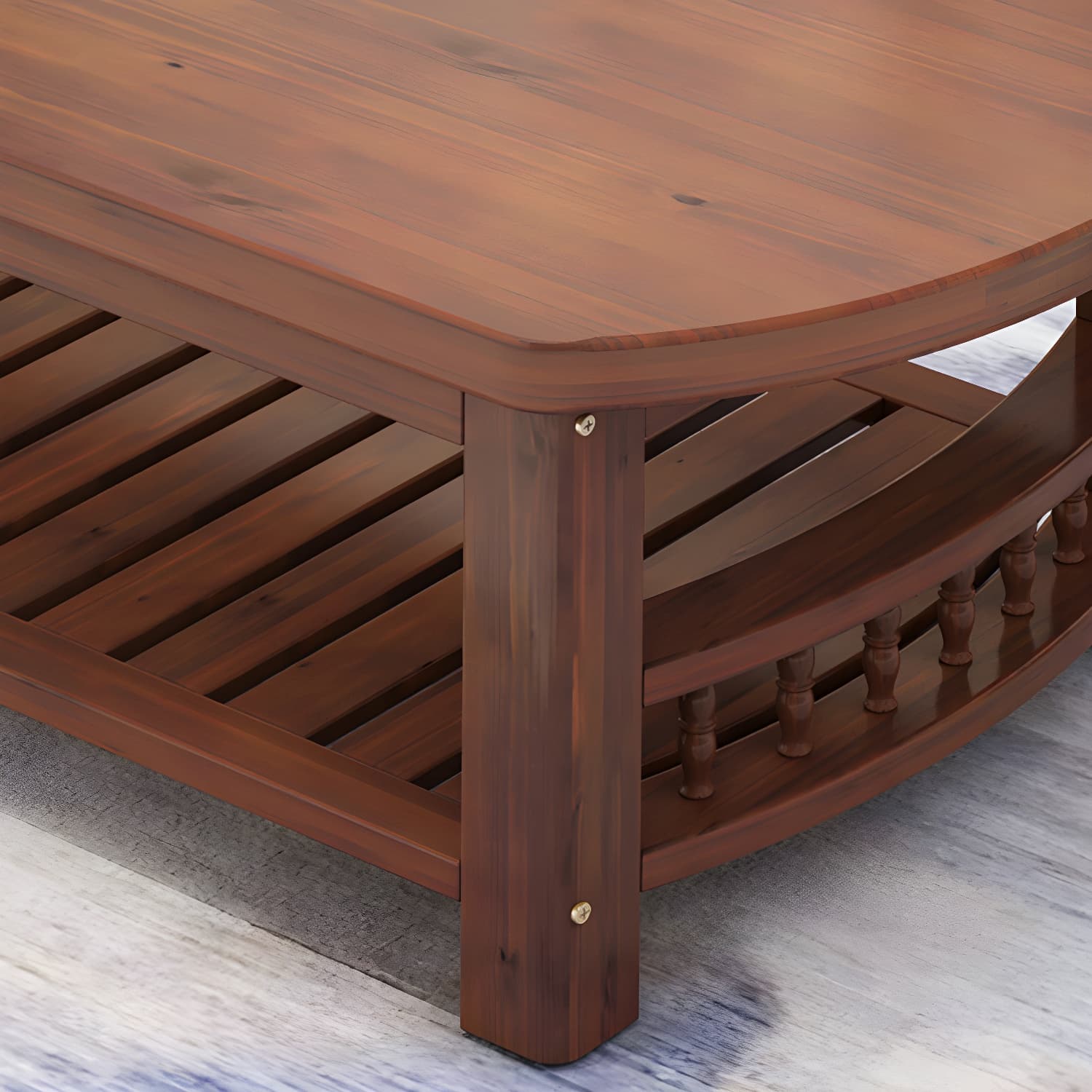 Contemporary Coffee Table Storage Solid Wood Coffee Cocktail Table thumbnail 10
