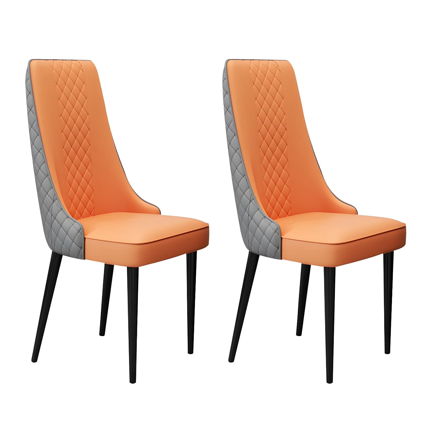 Glam Style Side Chair Leather Parsons Indoor Dining Chair for Living Room thumbnail 9