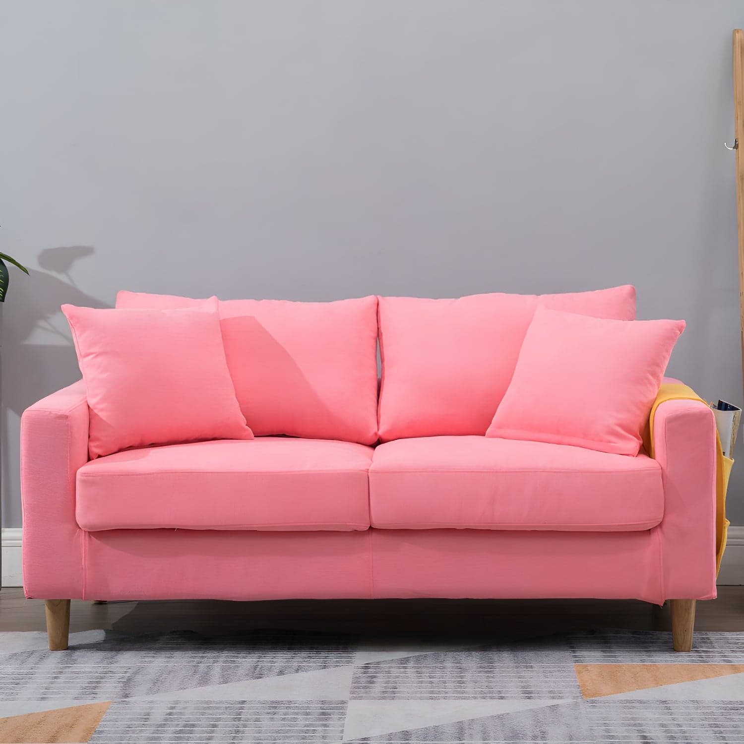Beige Modern Farmhouse Cushions Standard Sofa 21.65"High Square Arm Sofa thumbnail 23