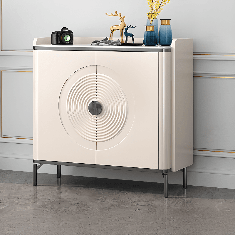 Art Deco Ground Sideboard/Server, Independent with Kitchen Tool Storage and Counter Slab