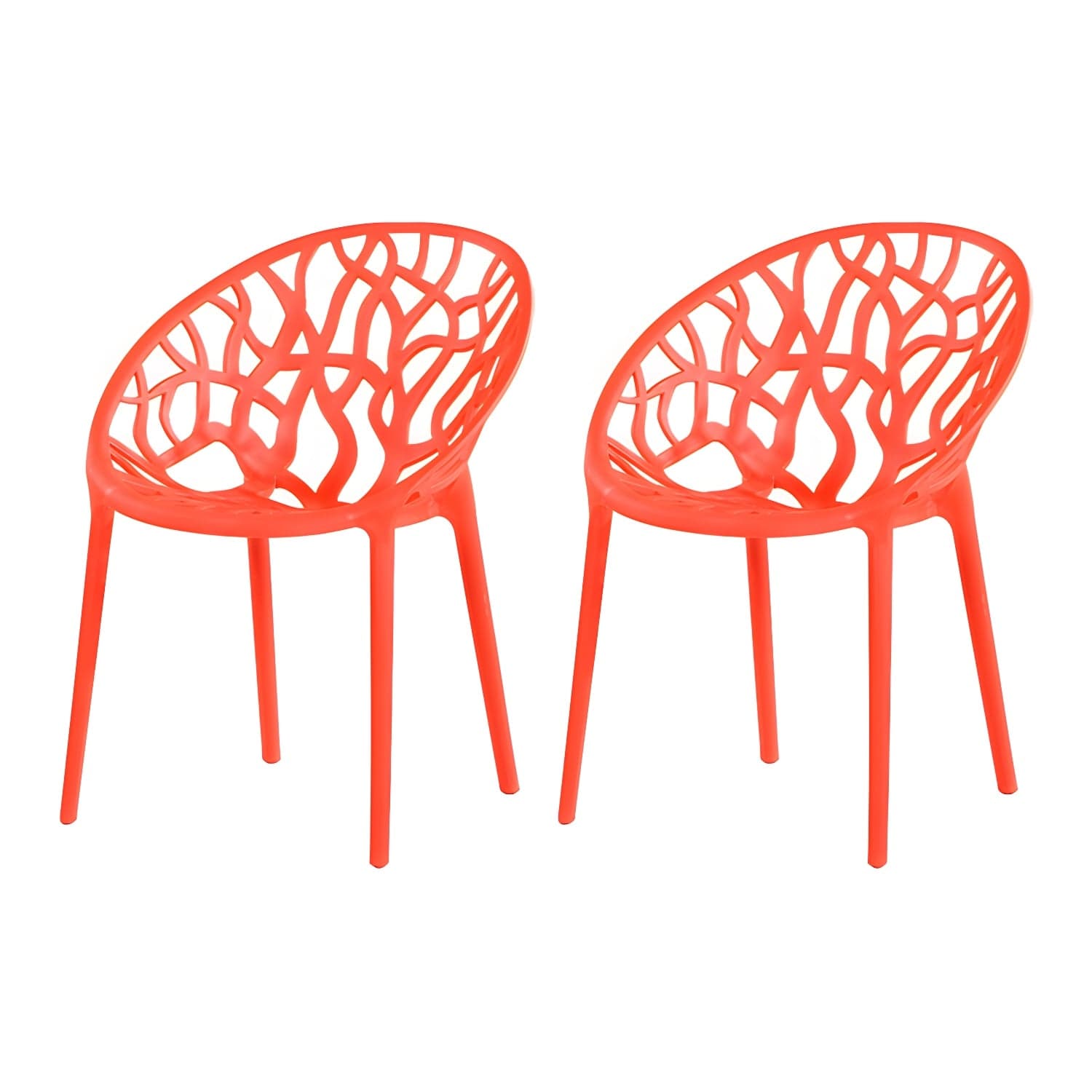 Contemporary Plastic Dining Room Chairs Armless Open Back Dining Side Chair for Restaurant thumbnail 6