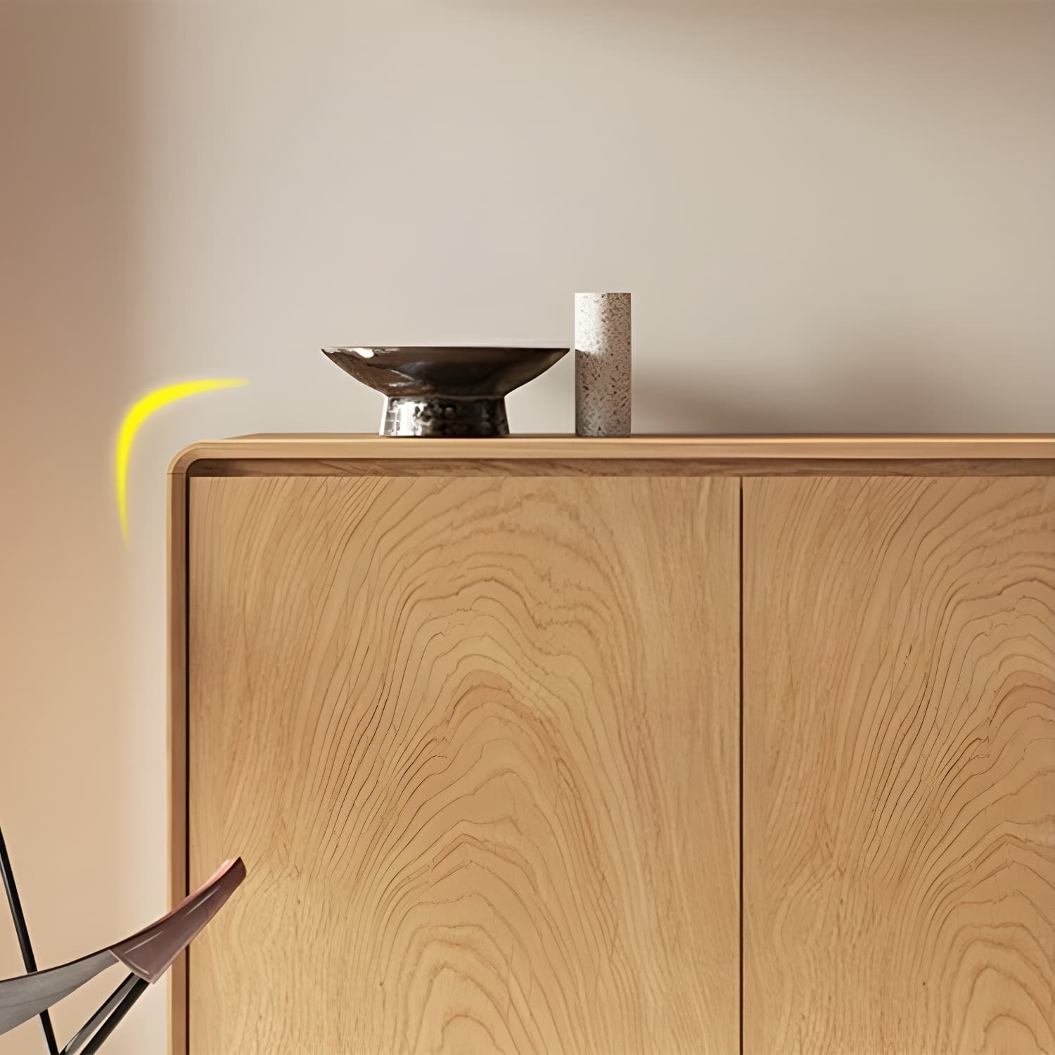 Scandinavian Wood Sideboard with 3 Drawers and 2 Doors, Overall Width 40cm, Overall Height 80cm thumbnail 12