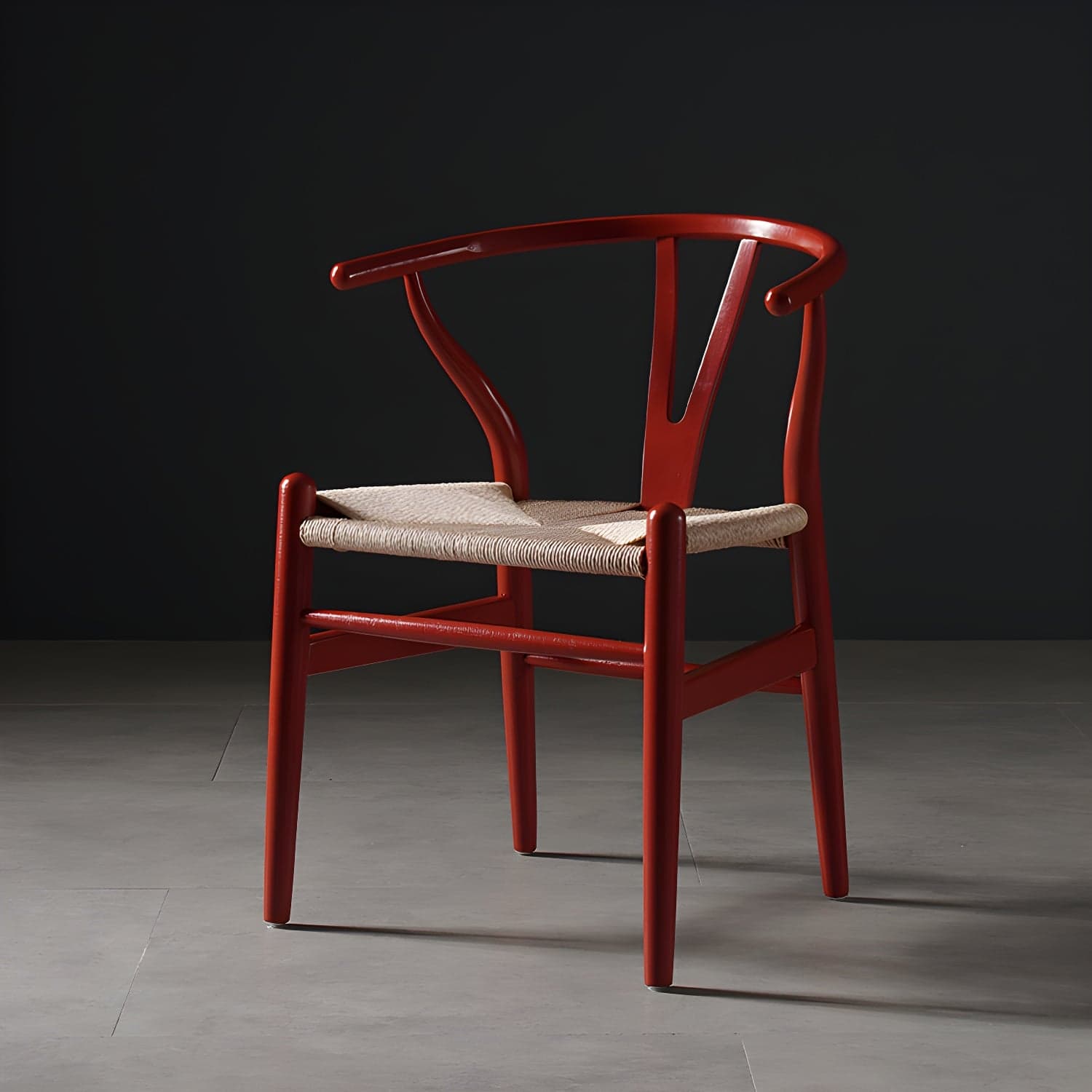 Scandinavian Style Wood Dining Chair Dining Room Wishbone Chair with Arm thumbnail 4
