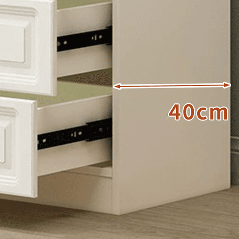 Sleeping Room Use Trendy White Wood Wardrobe Chest with Shelves thumbnail 12