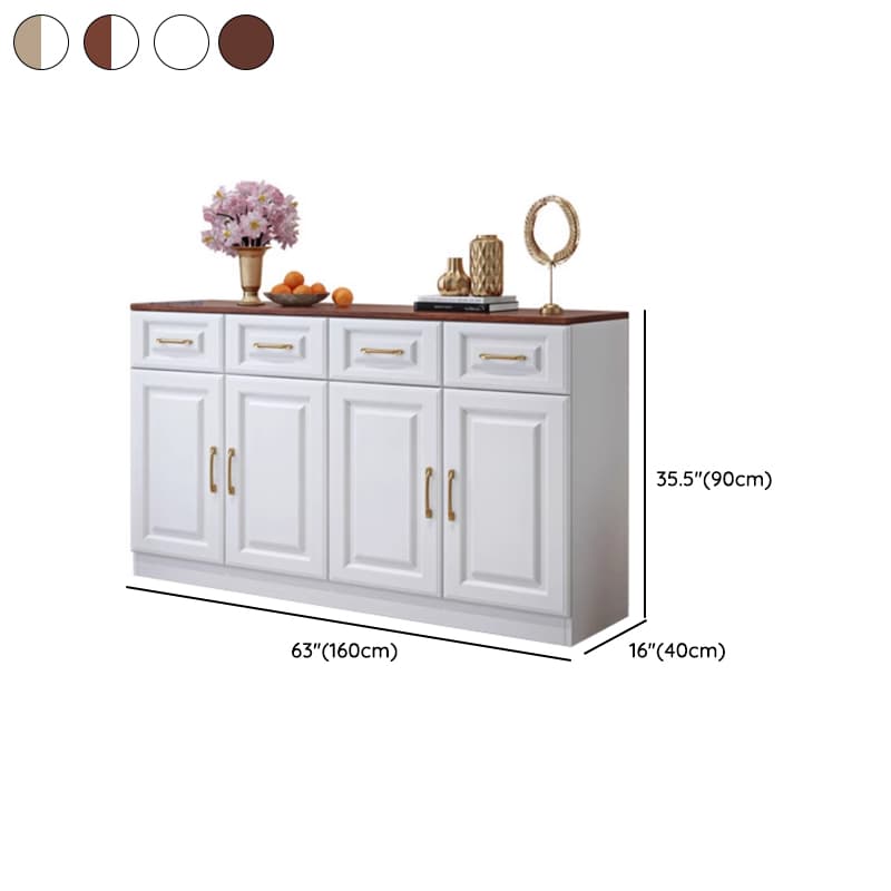 Standard/Narrow Sideboard in Timber with Drawers, 5 Doors/3 Doors/2 Doors, 2 Shelves/3 Shelves/One Internal Shelf and 5 Drawers/4 Drawers/3 Drawers in a Trendy Style thumbnail 14