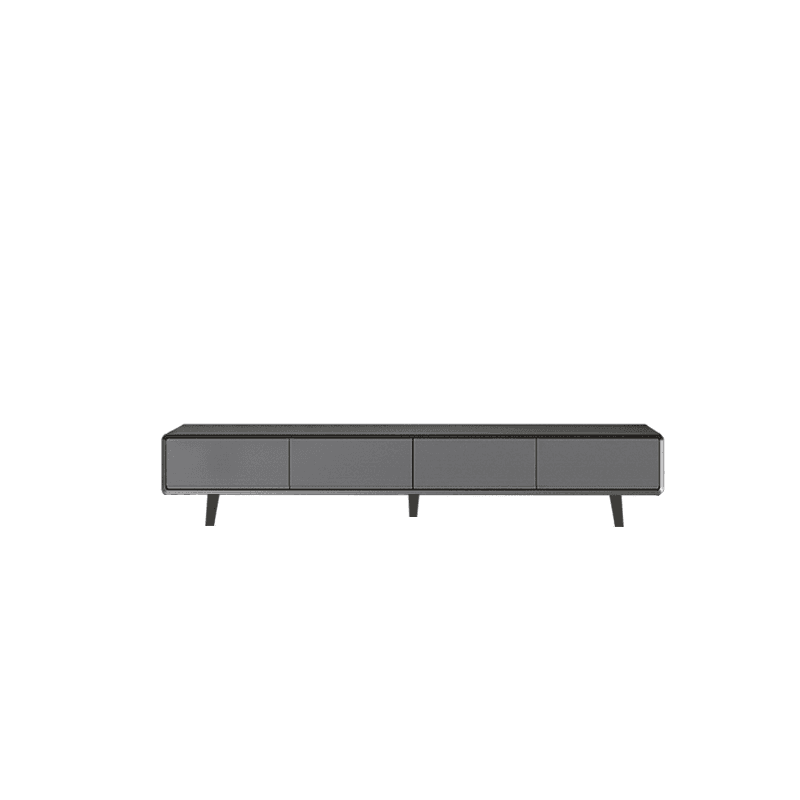 Art Deco Timber Rectangular TV Stand for Drawing Room with 4 Drawers for Home thumbnail 1
