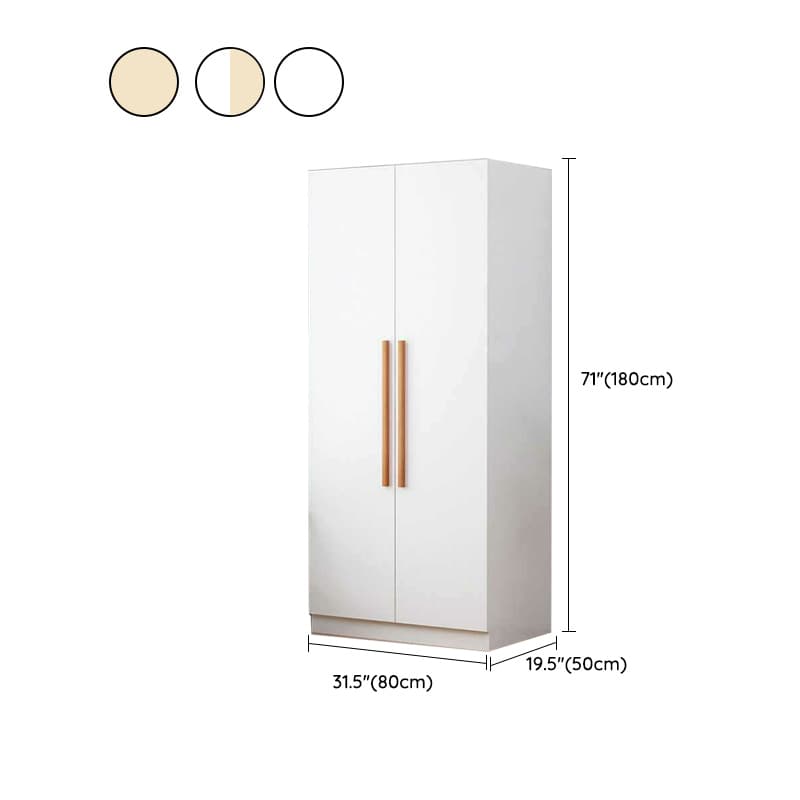 Modern Manufactured Wood Cabinet Armoire with Interior Shelves, Clothing Rod and Soft Close Door thumbnail 12