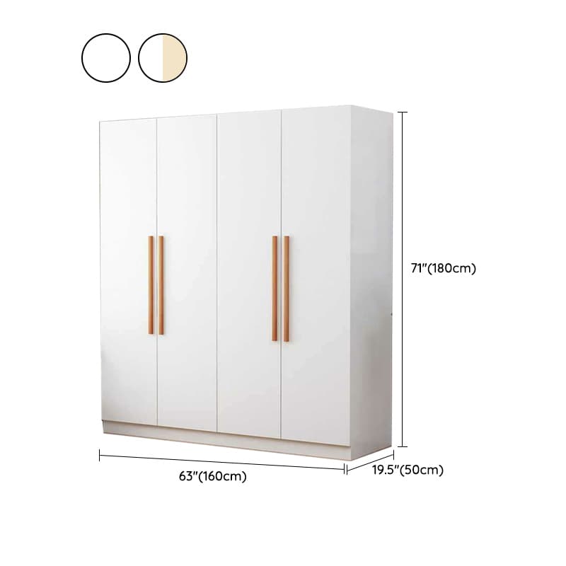 Modern Manufactured Wood Cabinet Armoire with Interior Shelves, Clothing Rod and Soft Close Door thumbnail 16