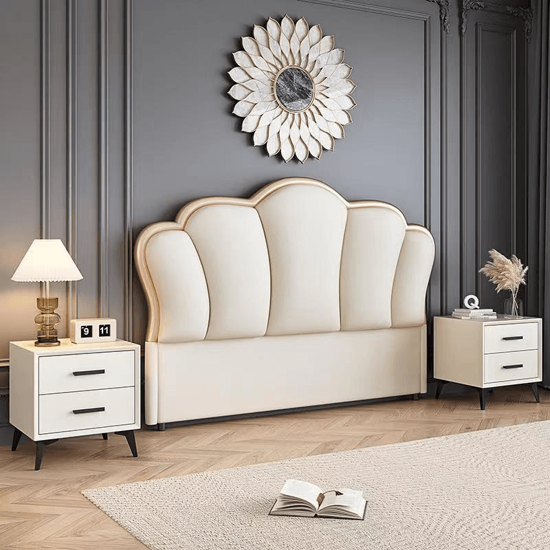 Contemporary Free-standing Standard Full(54"W x 75"L)/Twin(38"W x 75"L) Portman Panel No Distressing With Legs in Wood thumbnail 1