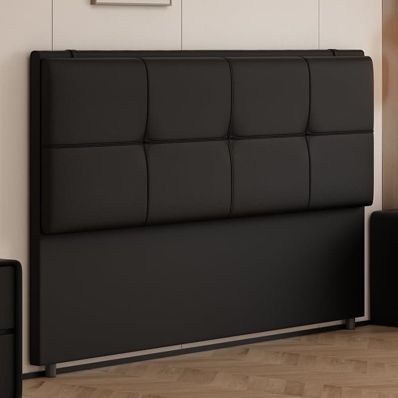 Art Deco Style Panel Headboard in Pine Wood with No Distressing, Rectangle Shape for Twin/King/Queen Bed, Featuring Sponge Upholstery and Standard Height thumbnail 1