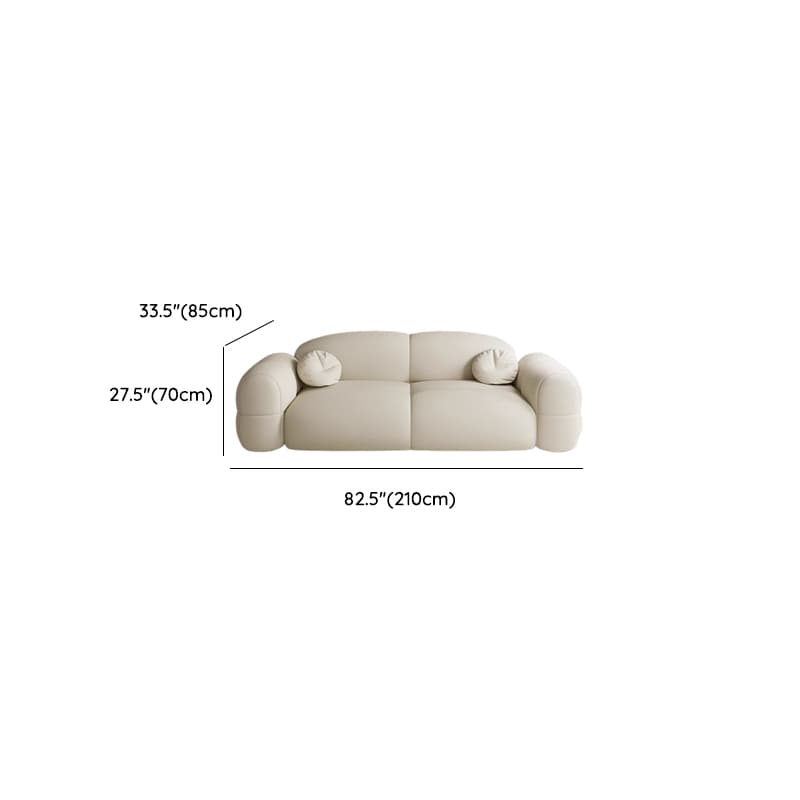 Versatile Grey/Blush/Amber Flannel Standard Sofa/Loveseat with Arm and Concealed Support thumbnail 16