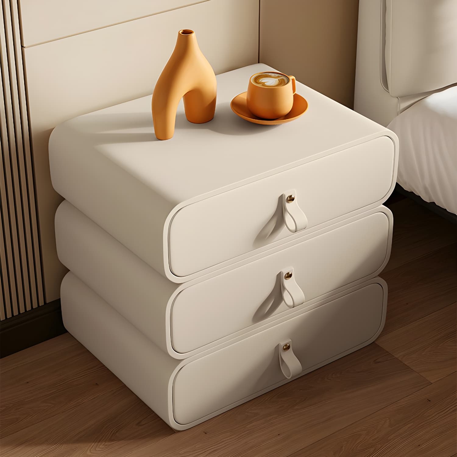 Modern Faux Leather Bachelor's Chest with Drawers in Narrow Size thumbnail 23
