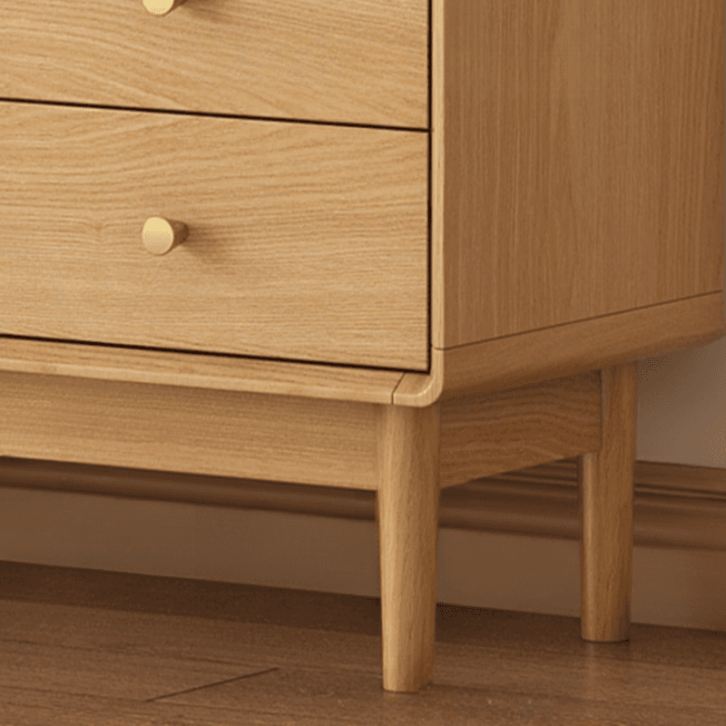 Solid+Engineered Wood TV Stand with 4 Drawers, 2 Cabinets, Cable Management, and Variable Shelf thumbnail 6