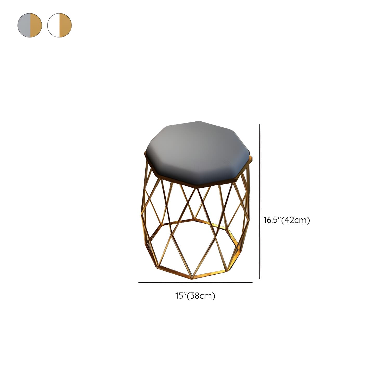 Contemporary Make-up Vanity with Stone Top and Storage Drawers thumbnail 19